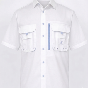 Right Rigger White Short Sleeve Fishing Shirt