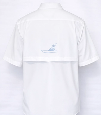 Right Rigger White Short Sleeve Fishing Shirt - Image 2