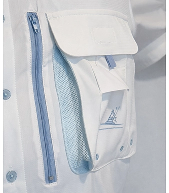 Right Rigger White Short Sleeve Fishing Shirt - Image 4