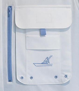 Right Rigger White Short Sleeve Fishing Shirt - Image 3